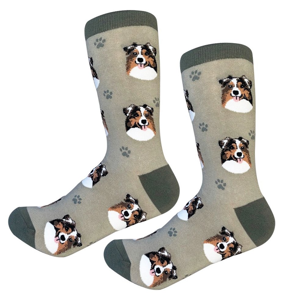 Australian Shepherd  - Fun Unisex Socks - Crazy Pet Lover